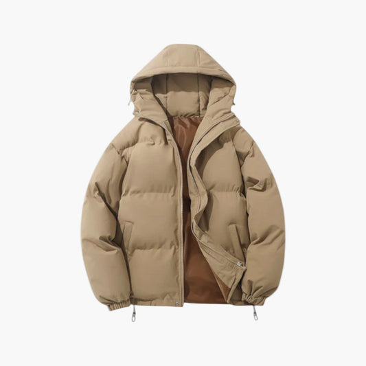 Cory | Gesteppte Winterjacke mit Reißverschluss und Kapuze für Herren