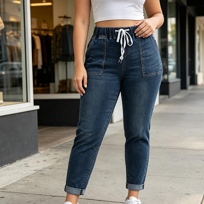 EasyFit™ Pull-On Denim Joggers (Selling Fast)