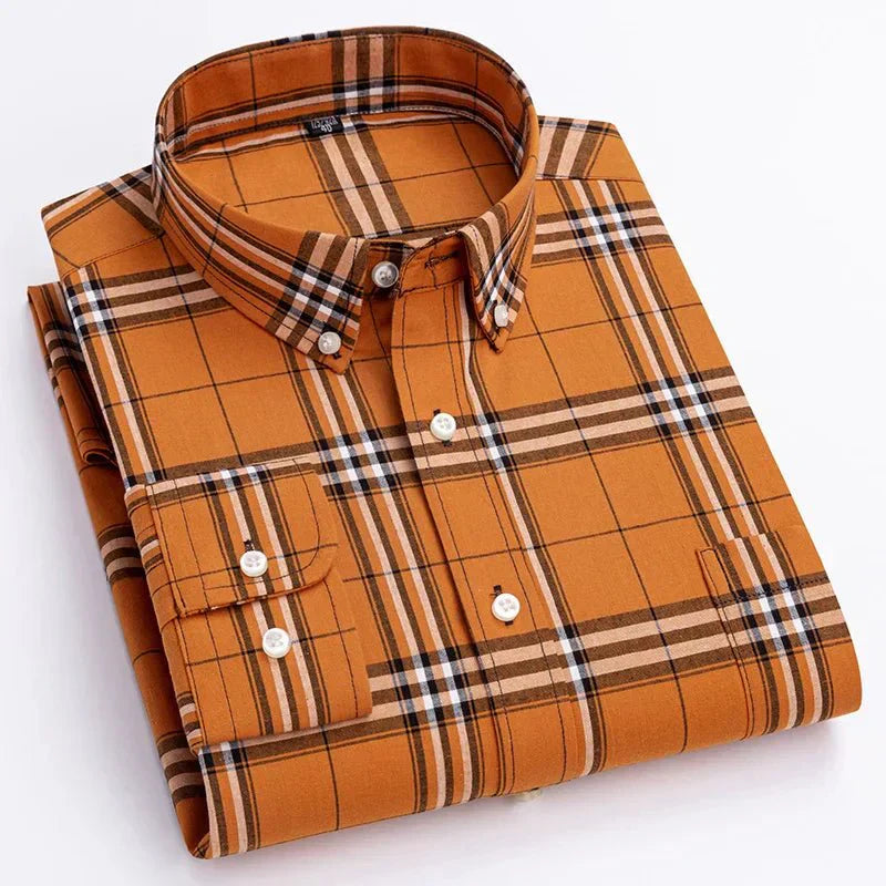 Bryan | Men's Plaid Button-Down Shirt