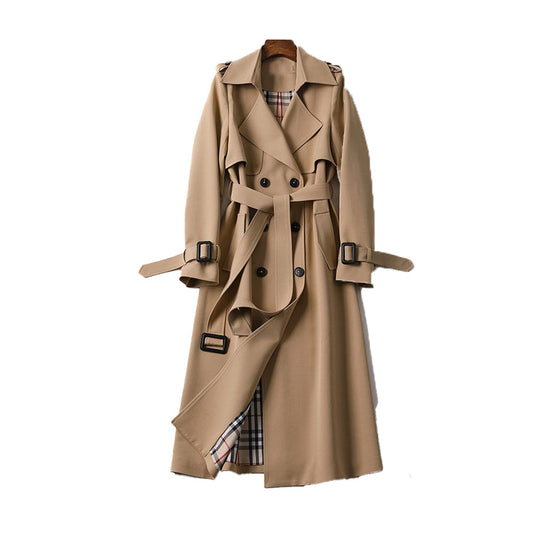 Victoria | Zweireihiger Trenchcoat für Damen mit Gürtel