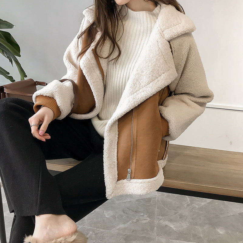 Brooklyn | Oversize-Mantel aus weichem Fake Shearling für Damen