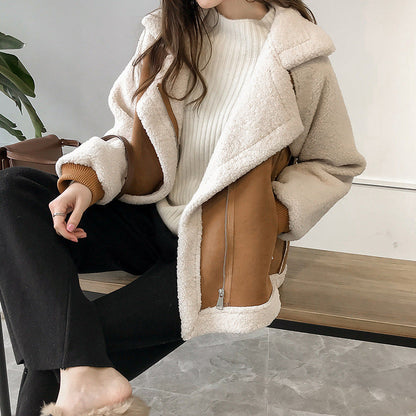 Brooklyn | Oversize-Mantel aus weichem Fake Shearling für Damen