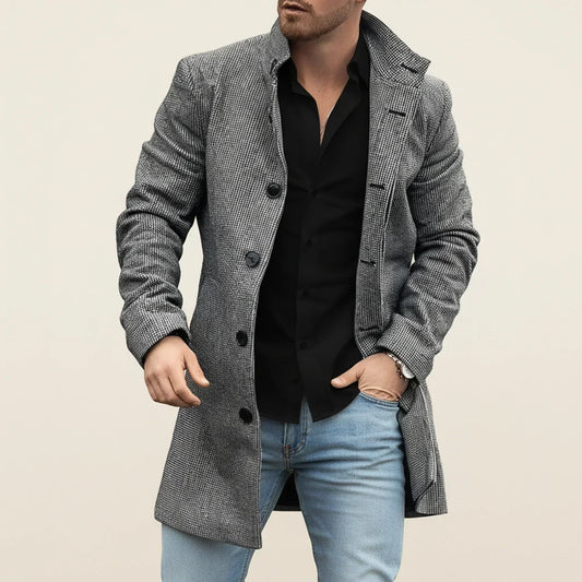 Jordan | Herrenmantel im Winter-Patchwork-Stil