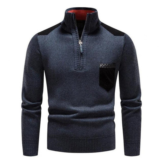 Dylan | Herren-Half-Zip-Pullover mit Brusttasche