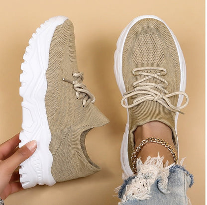 Olivia | Women’s Slip-On Stretch Knit Running Shoes
