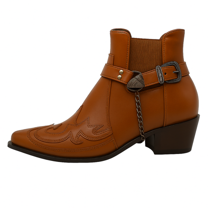 Andrew | Herren Winter Westernstiefel im Schnallen-Stil