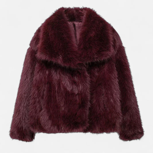 Anna | Elegante warme Damenjacke aus Kunstpelz