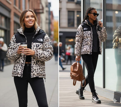 Leopard Print Puffer Jacket - Limited stock available