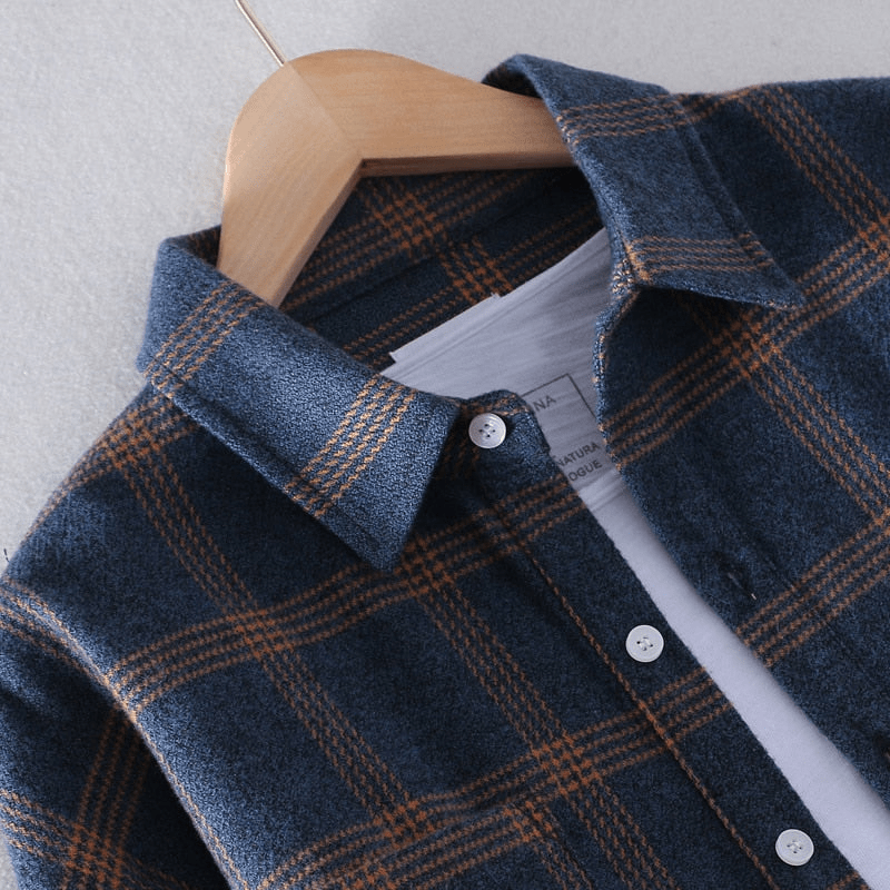 Eric | Men's Checkered Casual Button-Down Shirt